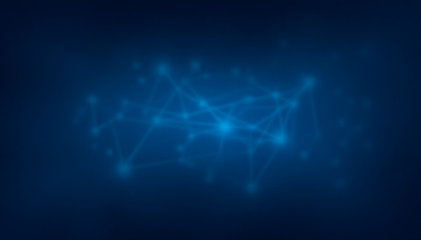 abstract geometric shapes representing AI models, security shields, and robotic forms intersecting