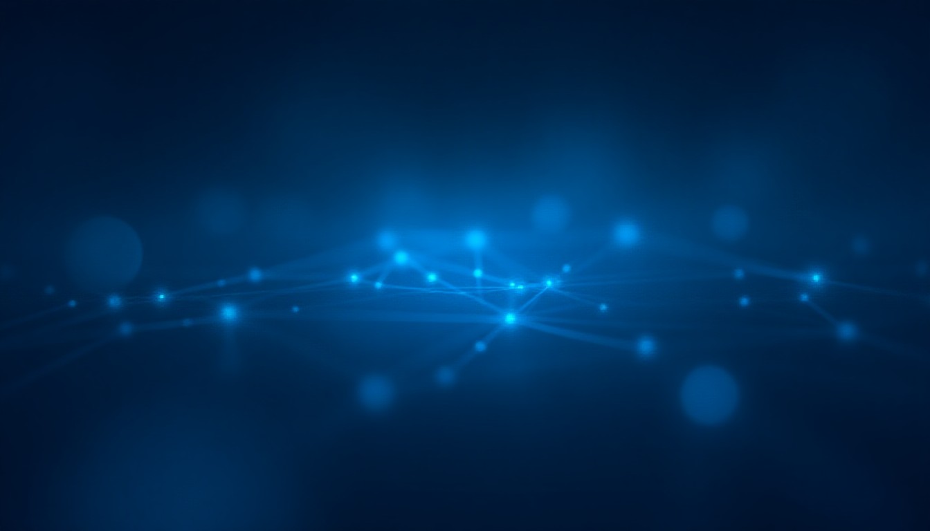 abstract network nodes pulsing with warning signals alongside orbital trajectories and silicon wafer patterns