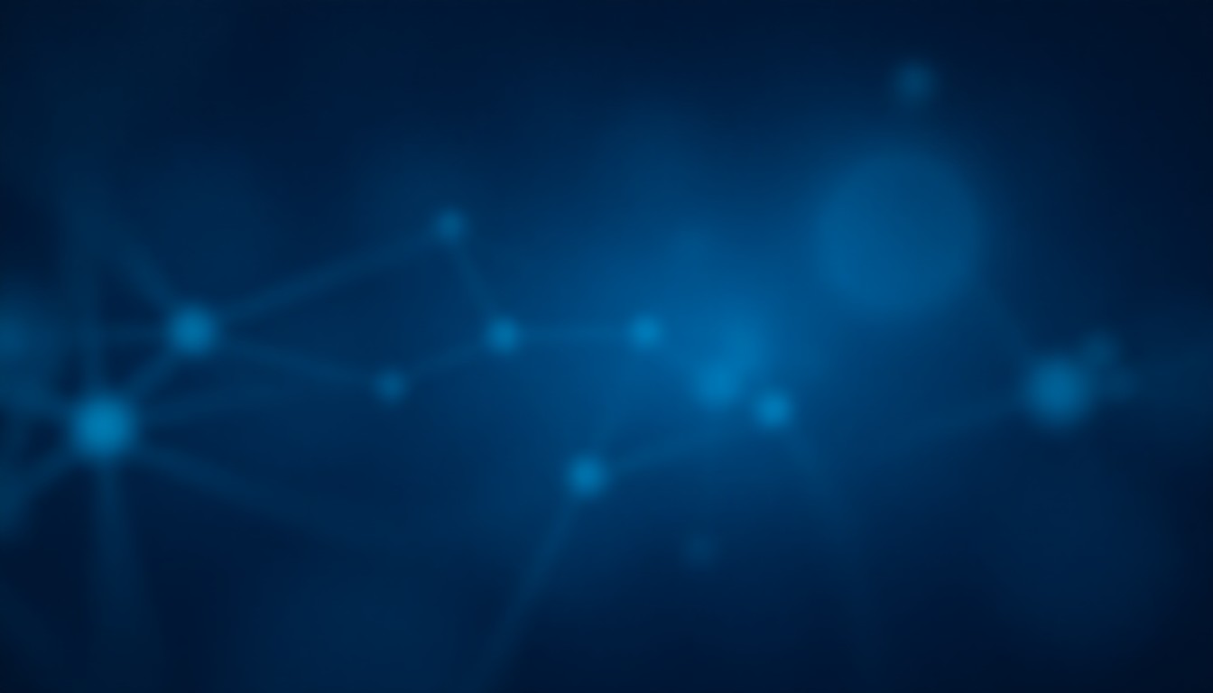 Abstract network nodes pulsing with warning signals alongside rising revenue charts and a restored interface element