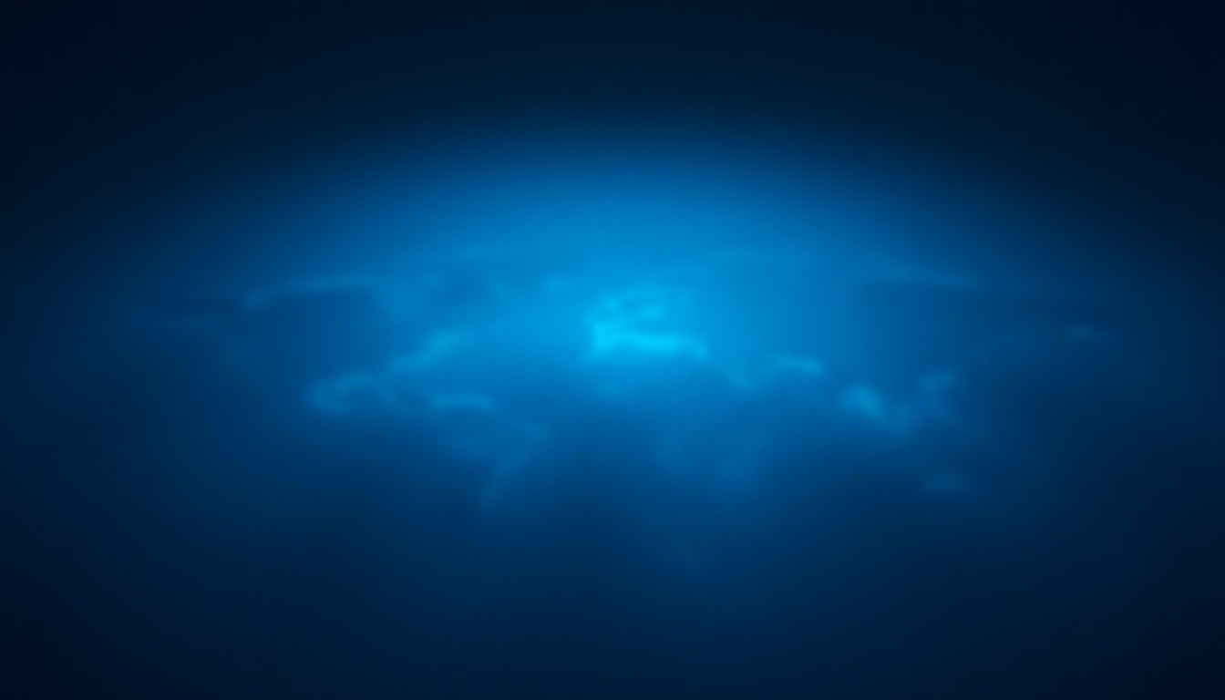 A digital network map overlaying a globe with data streams