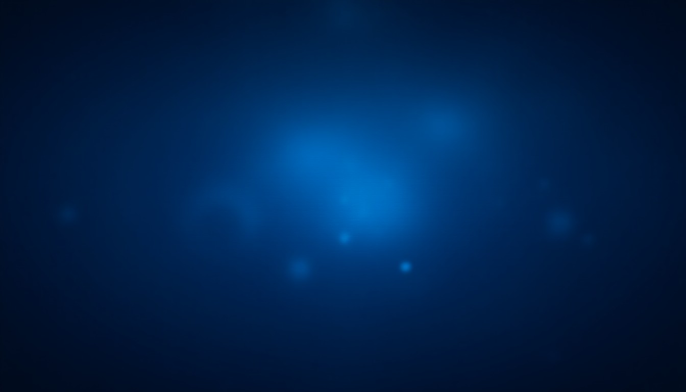 An abstract circuit board with glowing nodes and flowing data lines in dark blue and silver tones