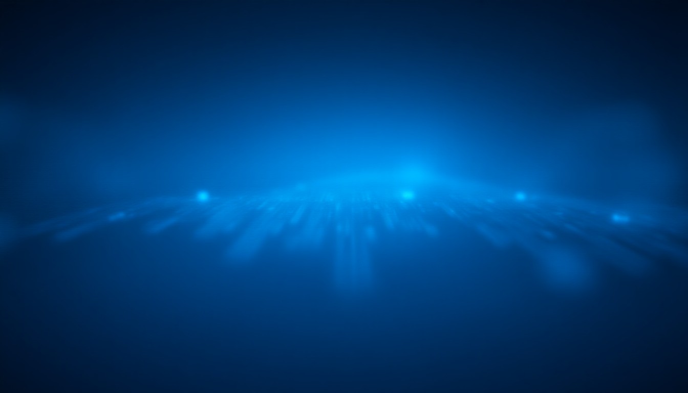 An abstract circuit board with light waves converting into digital symbols, representing AI processing
